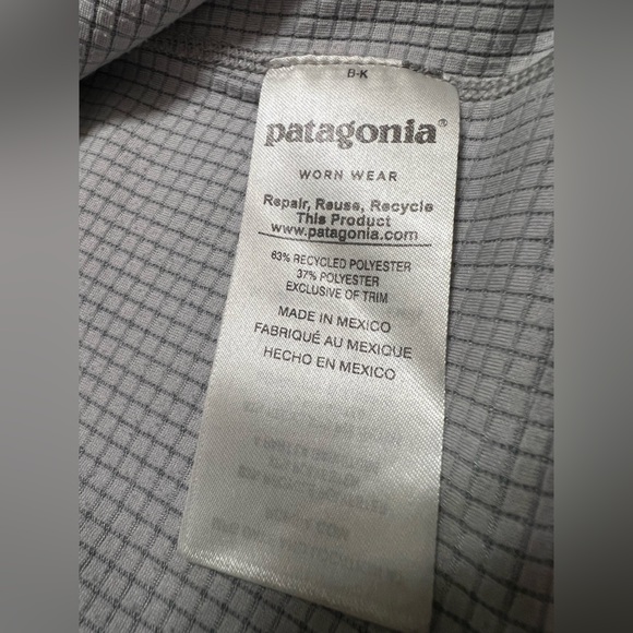Patagonia Women’s Capilene Midweight Crew Baselayer Top Sz S Gray FTGX Polartec - Picture 8 of 14